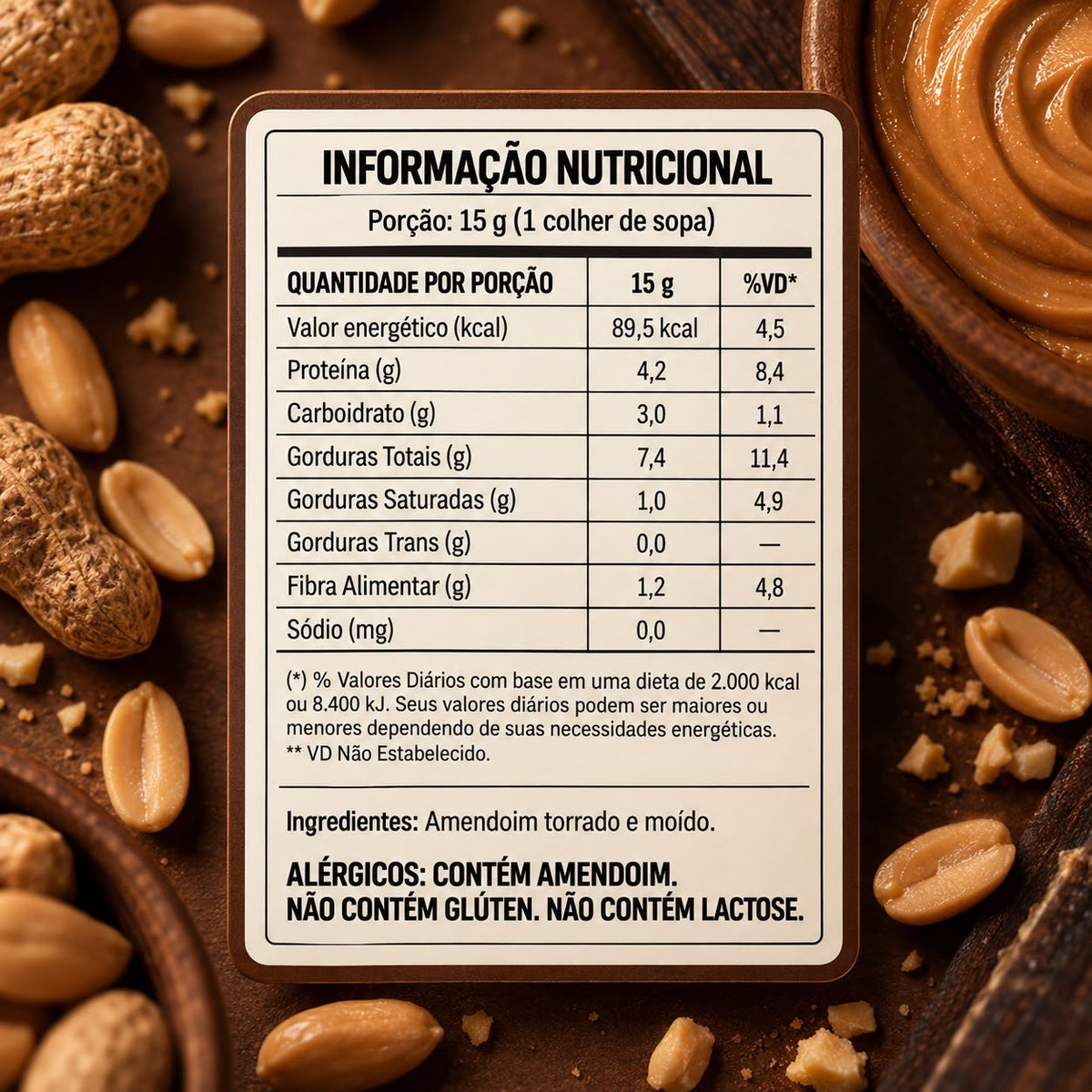 Pasta Integral de Amendoim Crocante 500g